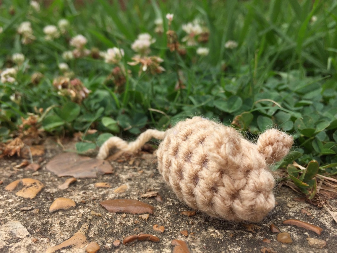 Catnip Toy Mouse Toy Cat Toy Crochet Handmade Cat Gift Pet Toy Etsy