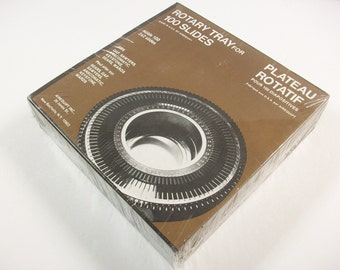 Rotary Slide Tray, Sealed Vintage Arequipt Carousel Slide Tray for Projector Photo Slides