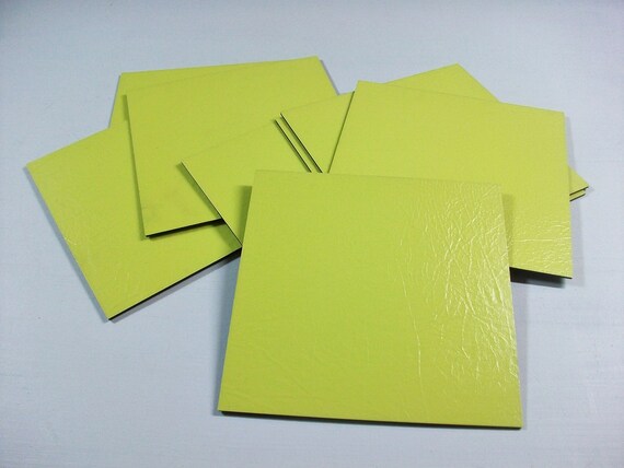 Yellow Linoleum Floor Tiles Vintage Vinyl Tiles 8 Linoleum Tiles Yellow Flooring Linoleum Flooring Yellow Craft Tiles Craft Project