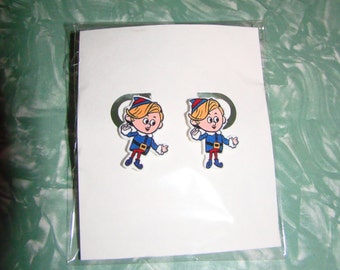 Hermey Dentist Elf Inspired Pierced Earrings style 2 Christmas Holiday Themed Jewelry