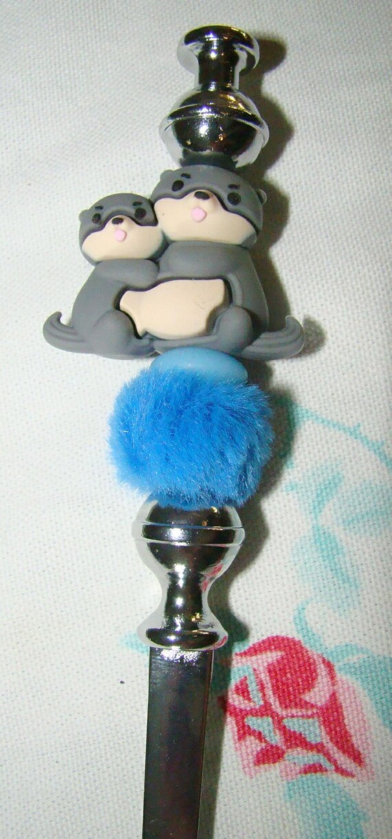 Otters Animal Letter Envelope Mail Opener, Durable Steel, 7"