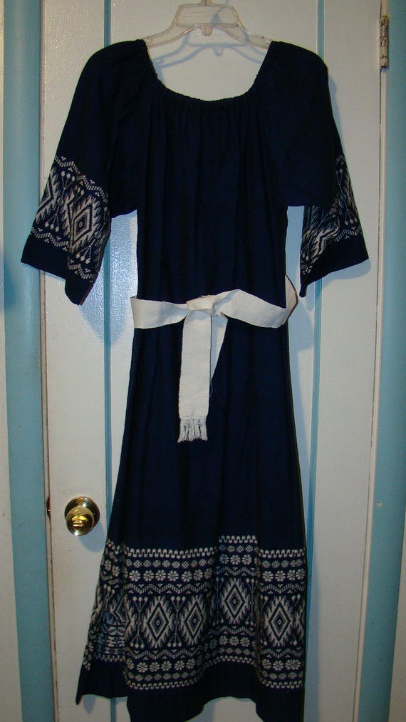 Vibrant Vintage Guatemalan Summer Dress