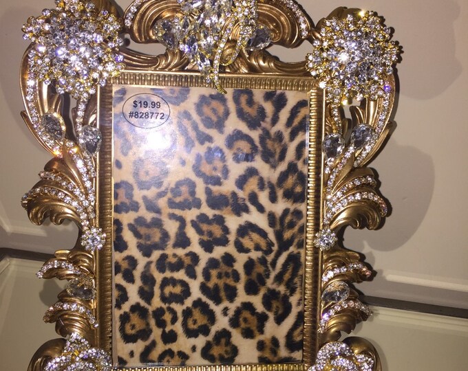 Rhinestone Picture Frame Etsy