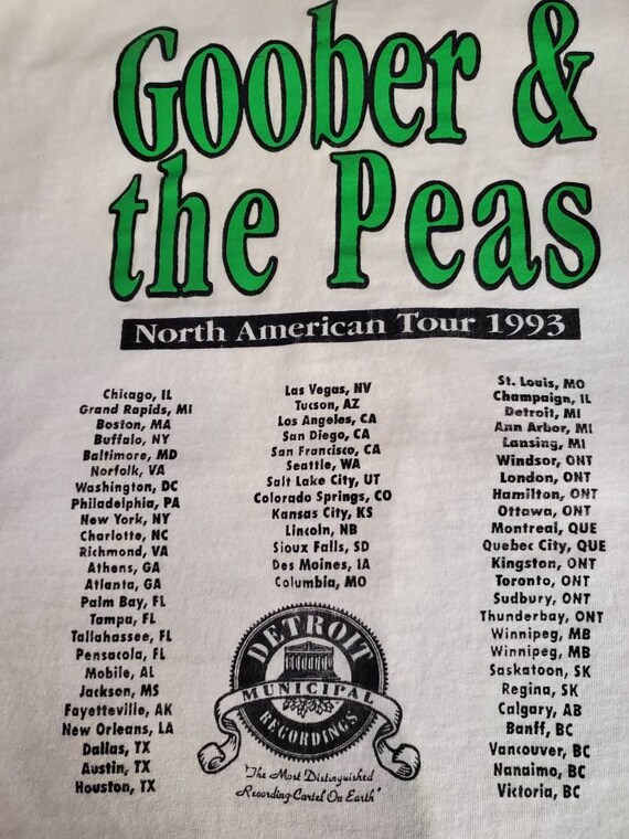 Goober  & the Peas T shirt from the 90's. Punk ro… - image 2