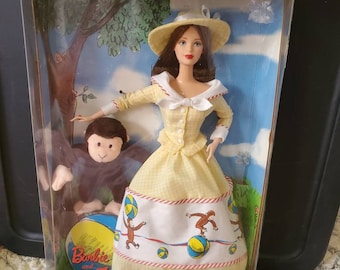 Vintage Barbie et Curious George 2000 2ème collection de