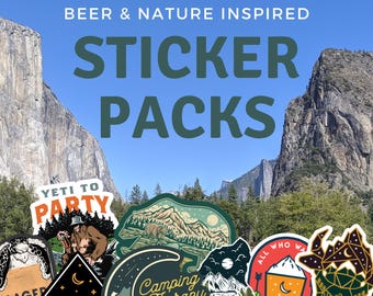 Beer & Nature Sticker Pack: Craft Vinyl Decals
