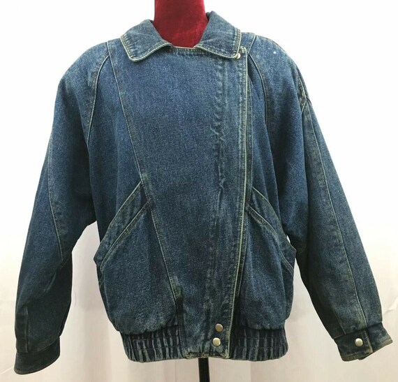 jean bomber jacket womens