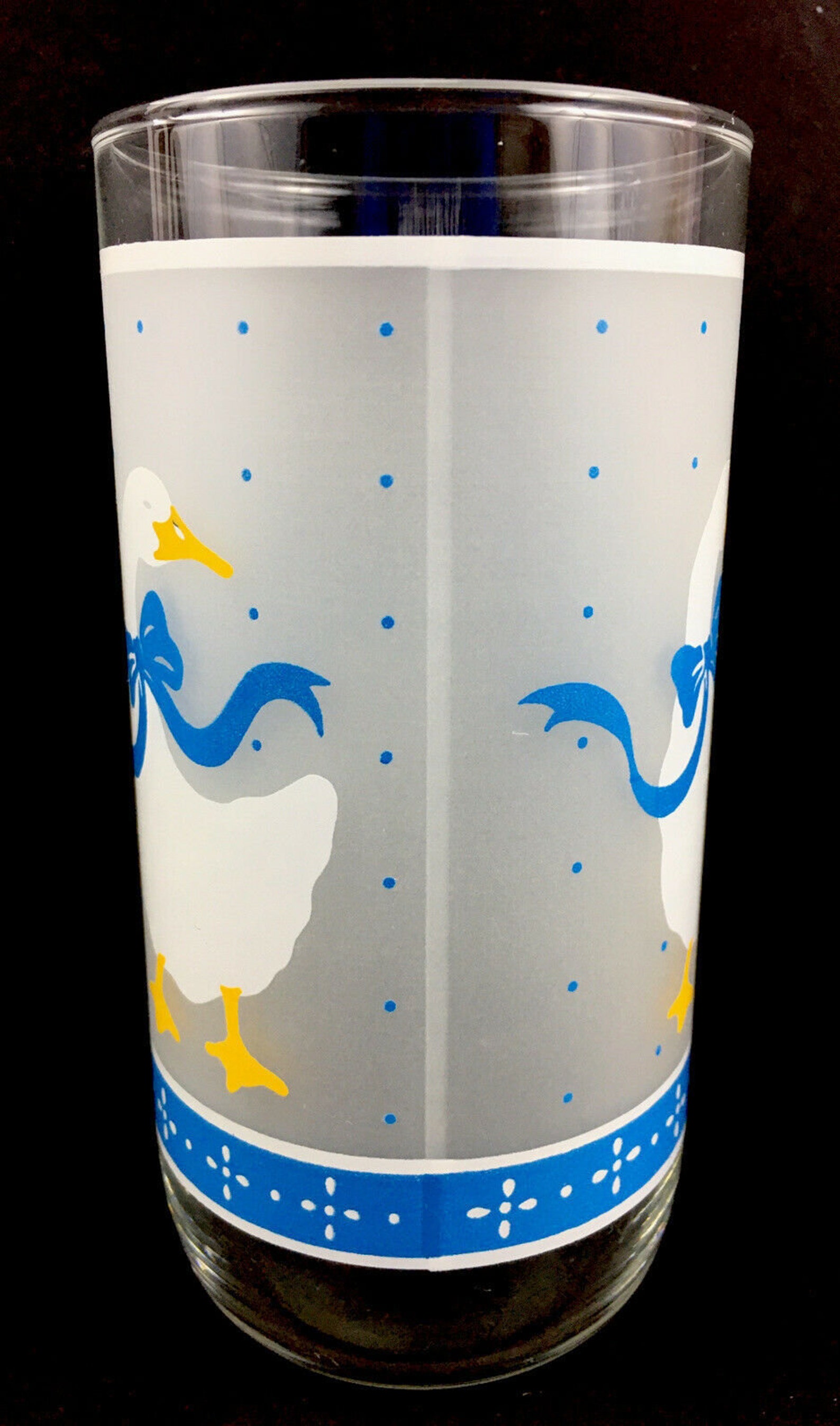 4 Vintage Libbey Frosted Country Geese Tumbler Glasses 16oz | Etsy