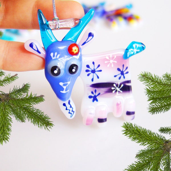 Holiday Ornament, Christmas ornaments, Kind Goat,  Home decor, Christmas tree Christmas decoration 