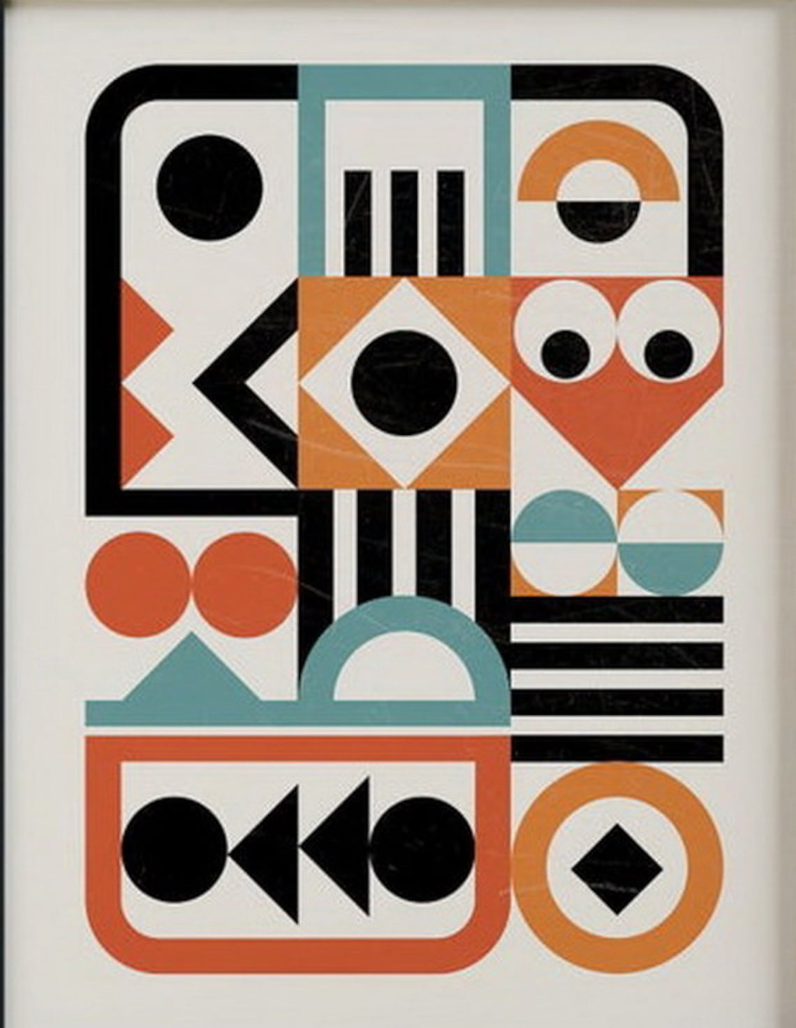 Geometric shapestrending now Bauhaus PosterBauhaus Etsy