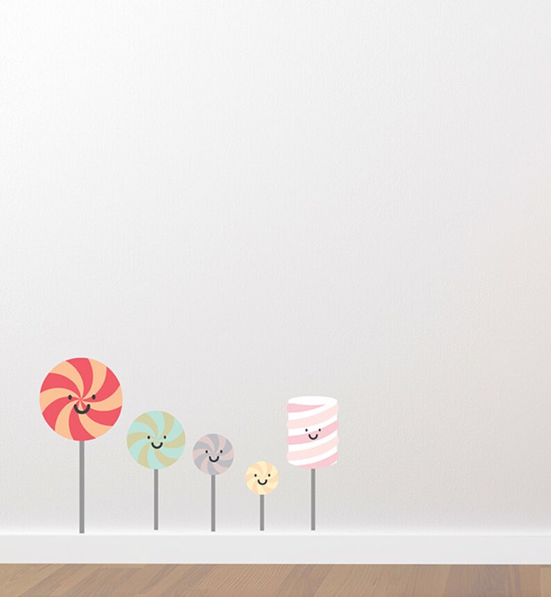 Spiral Lollipop Wall Decal Decor