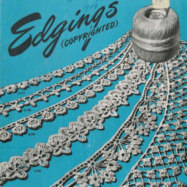 Edgings Vintage Pattern book PDF / Instant download / Star Book 41 / Crochet lace edgings / tatted lace edgings / knitted lace edgings