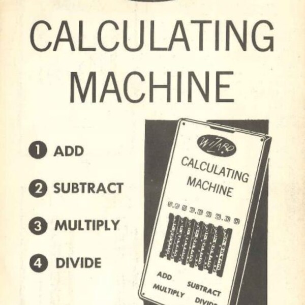 Manual Calculator Etsy
