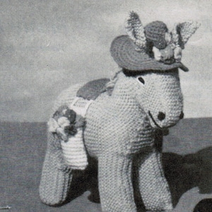 Donna the Donkey and Foal Knitting Pattern PDF / Knitted Donkey Pattern