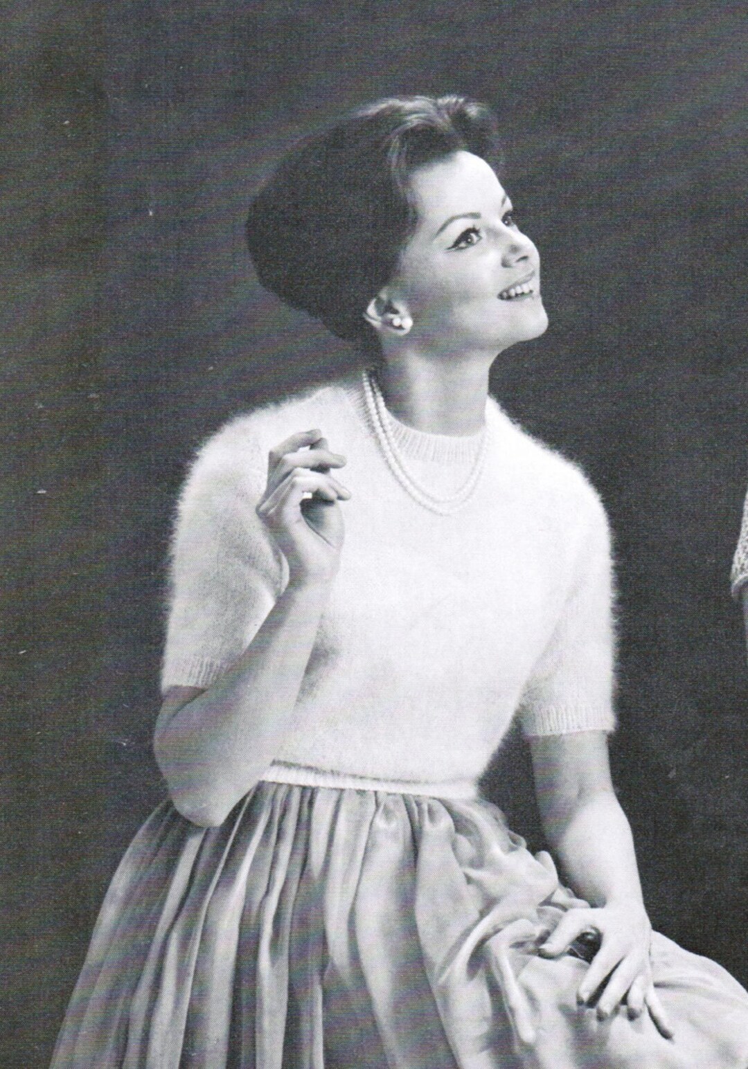 Angora Pullover Sweater Knitting Pattern PDF Sizes 12 14 16 18 
