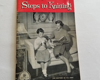 Beehive Steps to Knitting / Beehive book 63 / learn to knit