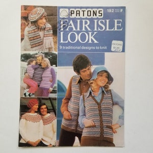 Patons Fair Isle Look / Patons 192 / 9 traditional designs to knit