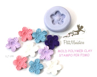 Flower Rosa Mold-Silicone Mold-Dollhouse Miniatures-Polymer Clay Mold-Fimo Mold-Jewelry Molds-Silicone Molds-Mold Fimo-Mold Resin-ST000