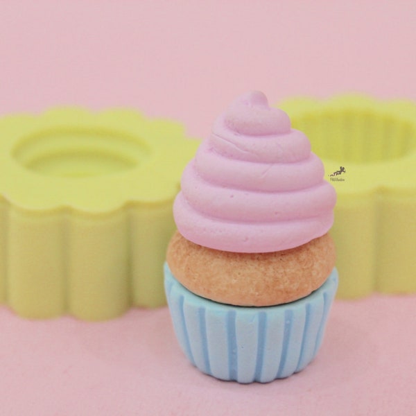 Cupcake silicone mold, polymer clay mold,fimo mold, polymer clay, mold resin, mold food, mold polymer clay, molds,fimo,mold jewelry,ST136