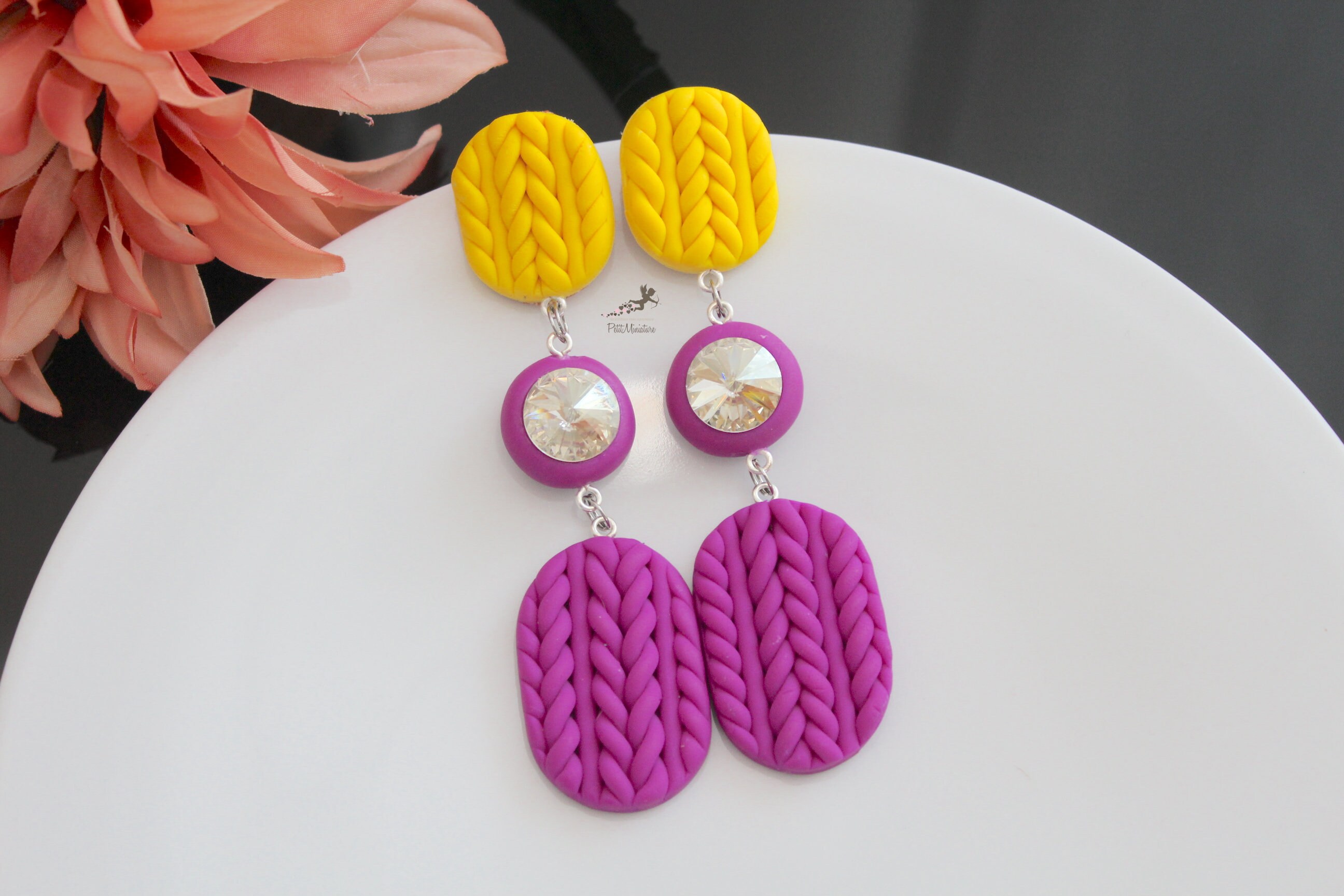 Knit Effect Earrings Mold Polymer Clay Food SET080 Etsy