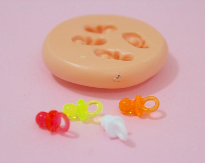 2 Stampi In Silicone Per Baby Shower - Formine Ciuccio, Biberon, Tutina, Orso - Per Cioccolato, Caramelle, Decorazioni Torte