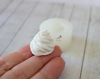 Whipped Cream Mold Polymer Clay-Silicone Mold-Fimo Mold-Resin Mold-Soap Mold-Jewelry Mold-Mold-Molds-Clay Mold-Polymer Clay Mold-ST694