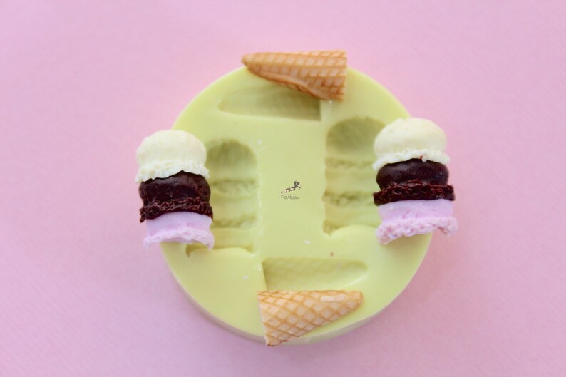 Mold Ice Creammold Polymer Claysilicone Molddollhouse Etsy