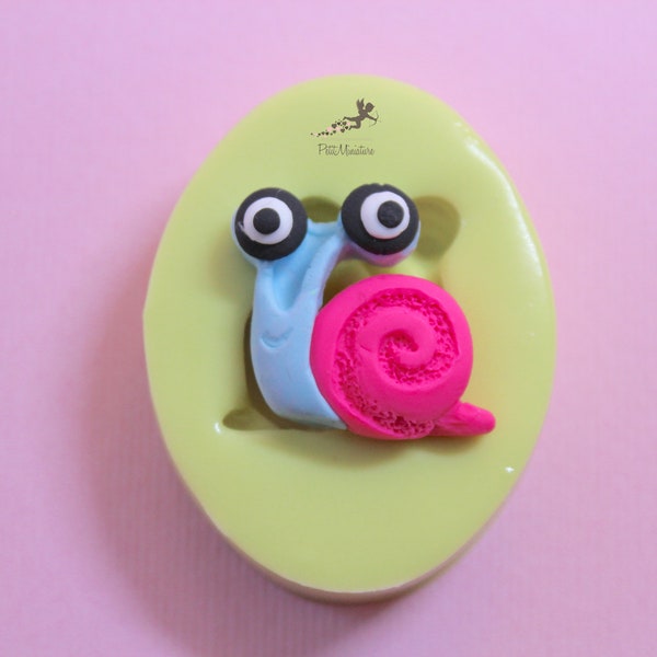 Moule d’escargot-Moule en silicone-Fimo Moule-Résine Moule-Bijoux Moule-Fimo Moules-Savon-Cire-Moule Insecte-Fimo-ST728