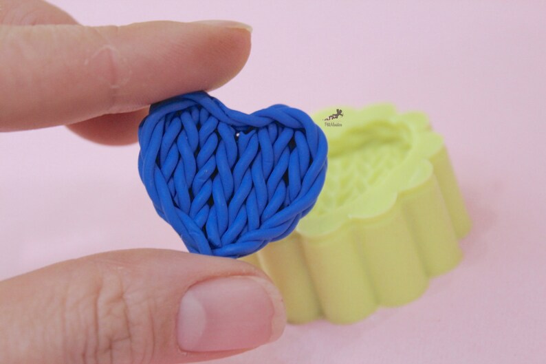 Heart Silicone Moldpolymer clayfimopolymer clay molds clay Etsy Italia