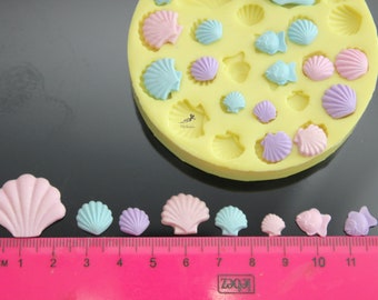 Moule En Silicone De Mer Coquilles Starfish Moule Fimo Etsy France