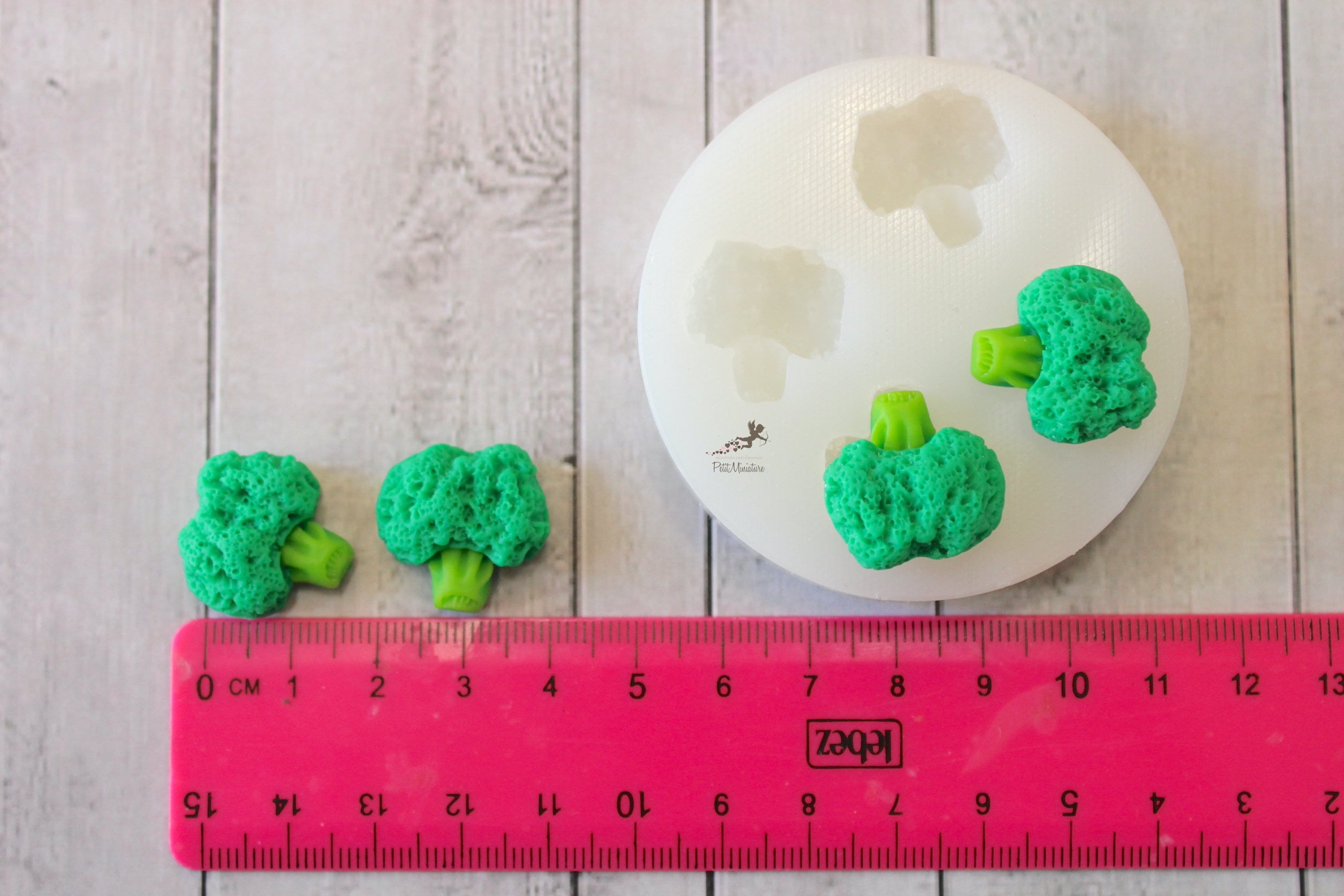 Soap Broccoli Silicone Mold-Resin Mold Dash Polymer Clay Hot Glue Food Plaster Food Chocolate-Jewelry-SET125 Fimo Wax