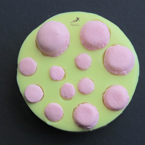 Macaron Silicone Moule Fimo-Miniature Moule Maison de poupée-Bijoux Moule-Résine Moule,Savon,Fimoo,-Biscuit Moule-Bijoux Fimo-SET030