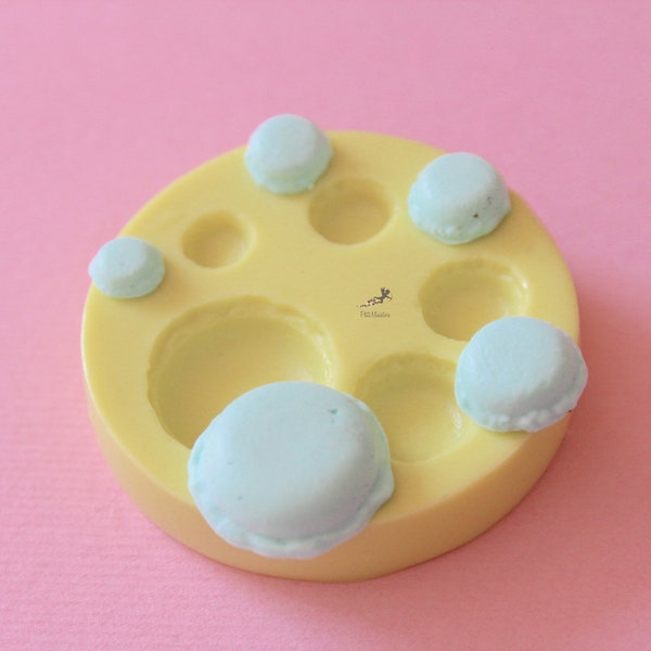 Macaron Silicone Mold-Résine Silicone Moule-3D Silicone Moule Savon, Craie,Fimo,Alimentaire,-Fimo Moules-Moules en silicone-ST194A