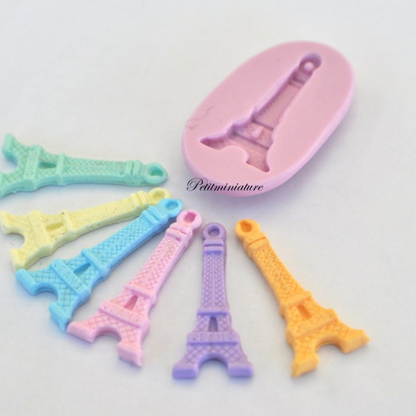 Moules en silicone-Moules Fimo-Moule Tour Eiffel-Moule à bijoux-Moules en silicone-Moules en silicone-Moules Fimo-Fimo ST107