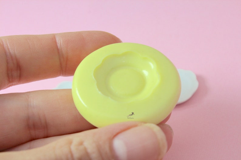 Plate Small Mold-Silicone Mold-Dollhouse Miniatures-Polymer Clay Mold-Fimo Mold-Jewelry Molds-Silicone Molds-Handmade-Made in Italy-ST520