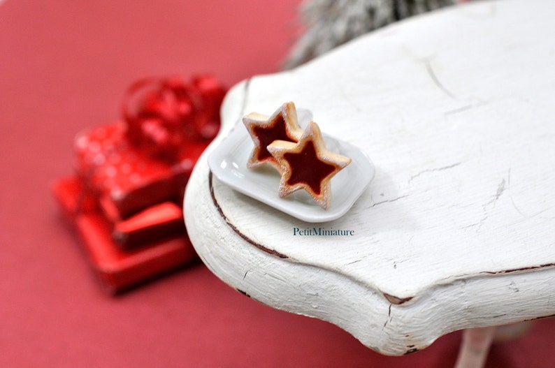 Cookie Star Earring,Earrings Polymer Clay,Polymer Clay Jewelry,Earrings Fimo,Jewelry Food,Miniature Jewelry,Fimo,Jewelry Italy,Christmas