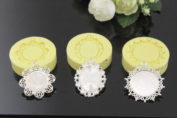 Cabochon molds sale for polymer clay