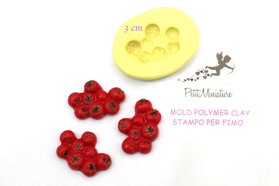Flower Rosa Mold-Silicone Mold-Dollhouse Miniatures-Polymer Clay Mold-Fimo Mold-Jewelry Molds-Silicone Molds-Mold Fimo-Mold Resin-ST000