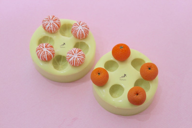 Silicone MoldTangerine Fruit MoldFimoDollhouse Etsy