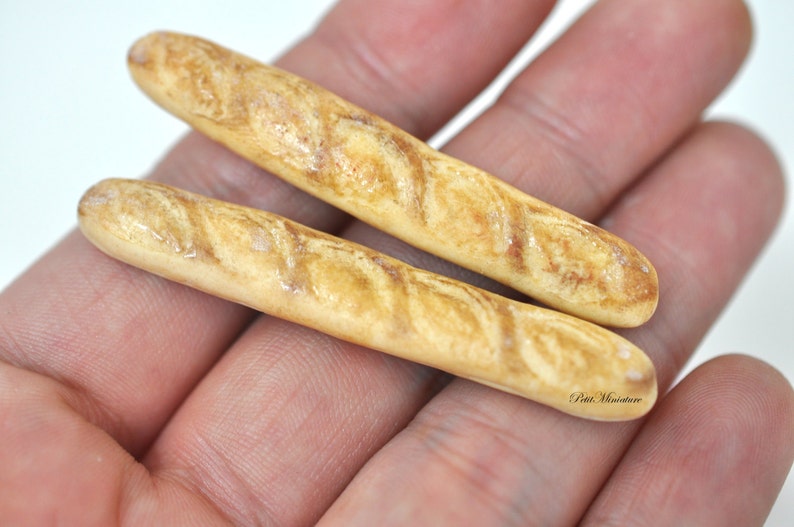 Mold Polymer Clay Bread Baguette Flexible Silicone Mold Etsy