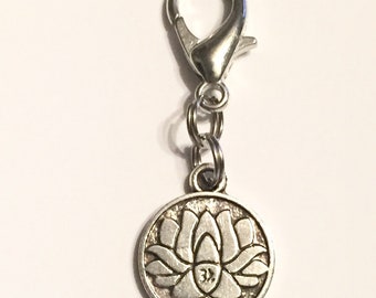 Small Lotus Flower Bridle Charm. Lotus Charm. Bridle Bling. Namaste Charm. CLOSEOUT