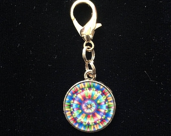 Colorful Mandala Bridle Charm. Mandala Charm. Bridle Bling. Equestrian Bling Charm