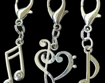 Music of my Heart Bridle Charm. Music Note Charm. Music Note Heart Charm. Bridle Bling