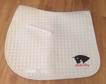 Bridle Bling Signature Logo Saddle Pad. Dressage Pad. All Purpose Pad. Bridle Bling Logo Saddle Pad.