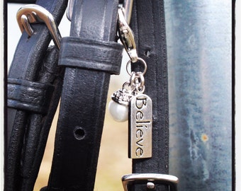 Always Believe Bridle Charm Believe Charm Bridle Bling