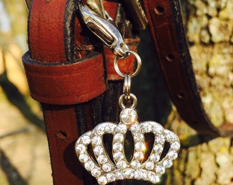 Bling Crown Bridle Charm - Rhinestone Crown Bridle Charm - Crystal Princess Crown Bridle Charm - Bridle Bling