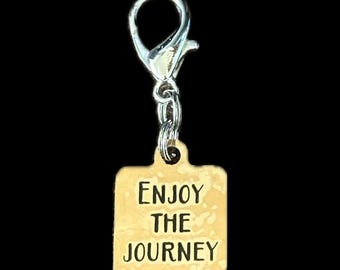 Enjoy the Journey Bridle Charm. Journey Bridle Charm. Bridle Bling. Rose Gold Bridle Charm. Equestrian Inspiration Bridle Charm.