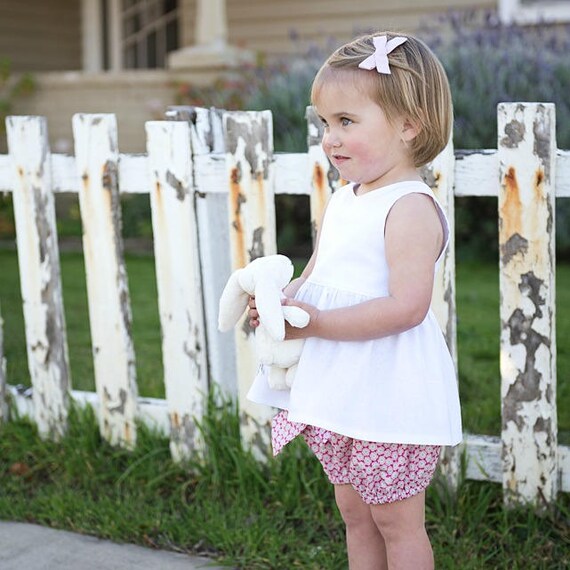 white cotton peplum top