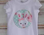 Gorgeous "Miss Bunny" Applique Top for Easter - order your size 1-7