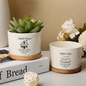 Personalized New Home Gift,Housewarming Gift Idea For Couple,New Home Owners Flower Pot,Wedding Gift For Couple,Moving In Gift For Friends